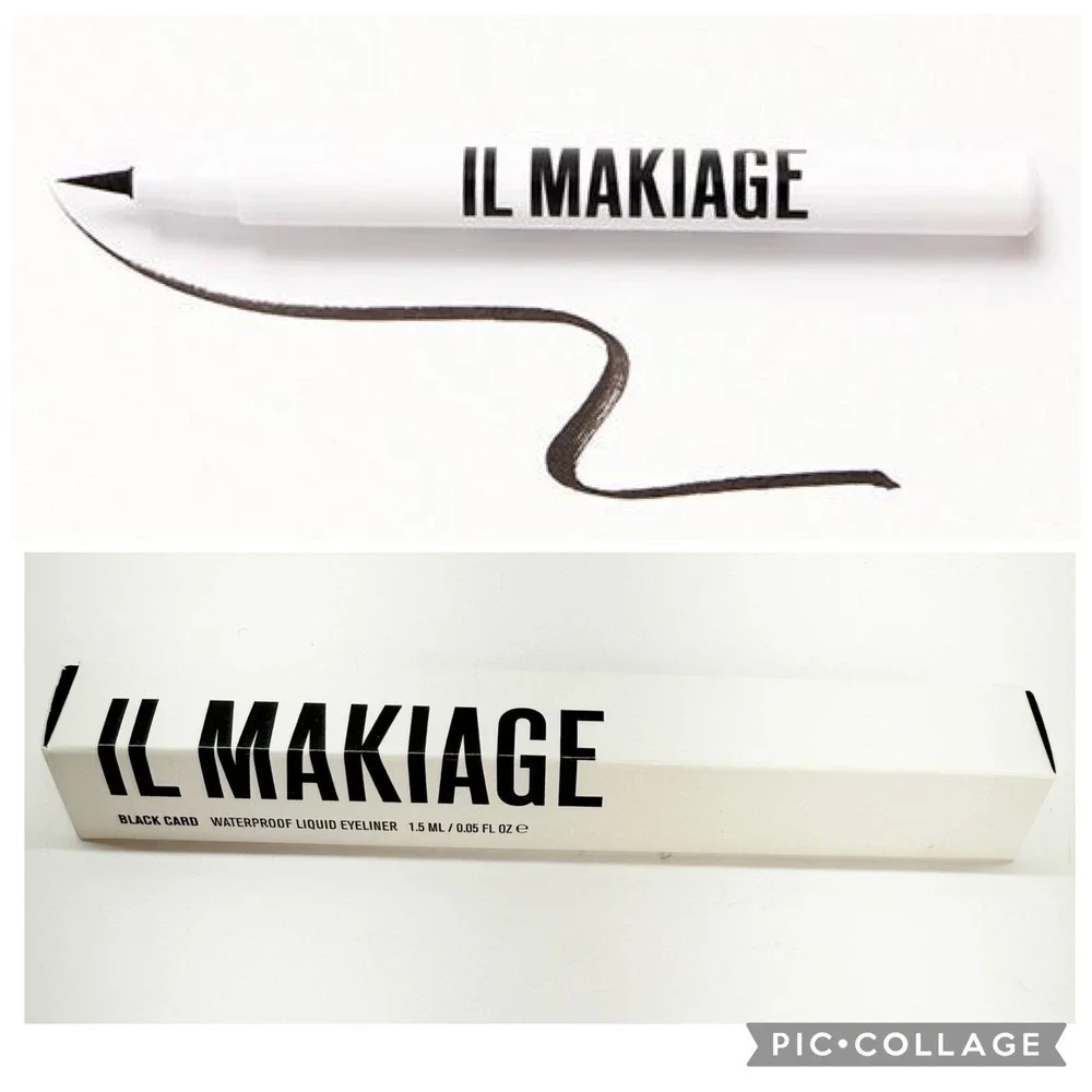 Il Makiage Black Card Waterproof Liquid Eyeliner 1.5ml Felt Tip Black